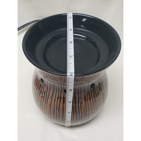 Scentsy Zingana Brown & Black Animal Print Design Wax / Essential Oil Warmer - Picture 11 of 11